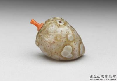 图片[2]-Agate peach-shaped snuff bottle, Qing dynasty, 18th century-China Archive